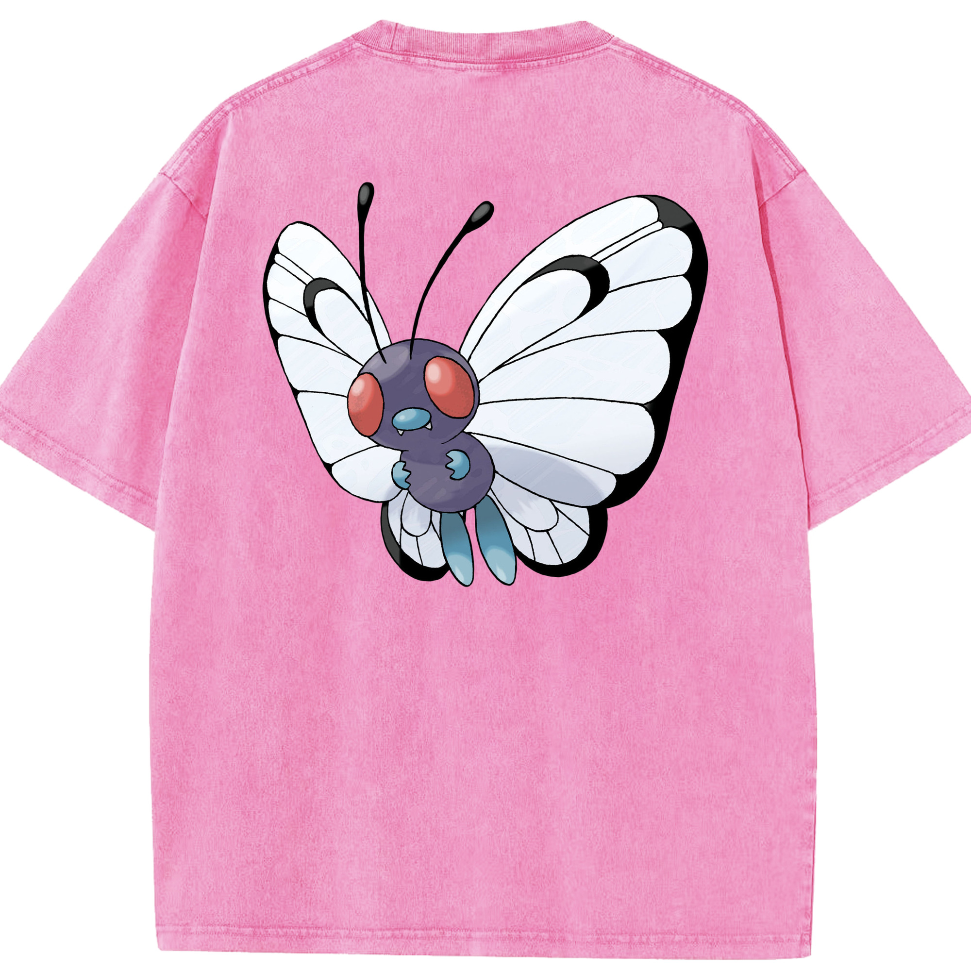 （画像用） ポケットモンスター Pokémon 綿100% ヴィンテージ風 半袖Tシャツ（背面プリント）